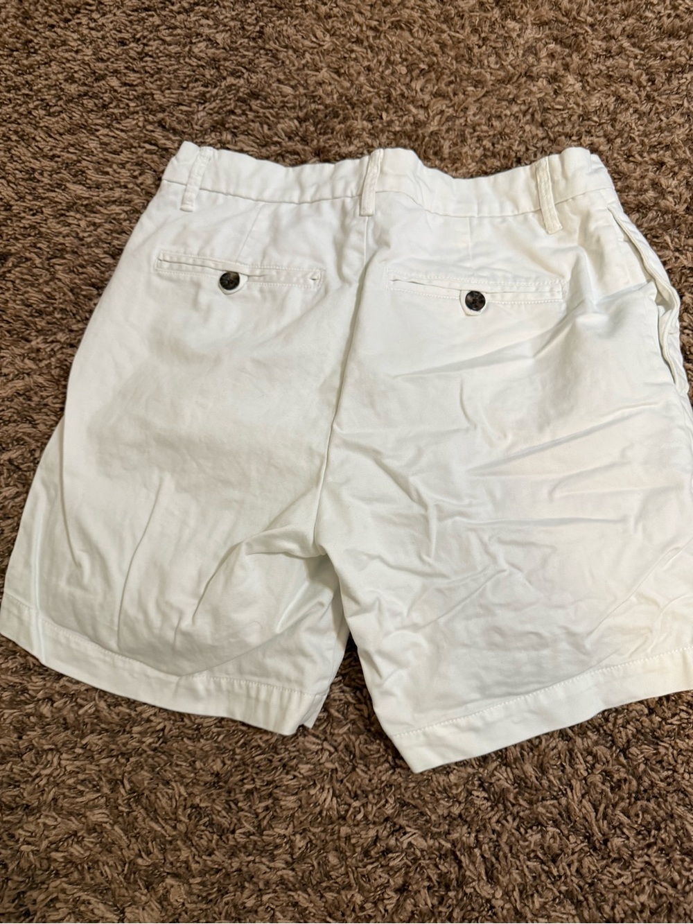 Goodfellow & Co White Flat-Front Cotton Shorts - Picture 2 of 3